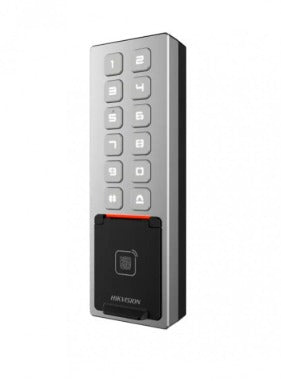 Teclado Exterior WiFi Antivandálico IP65 + IK08 huella, bluetooth Administrable en la nube DS-K1T805MBFWX Hikvision
