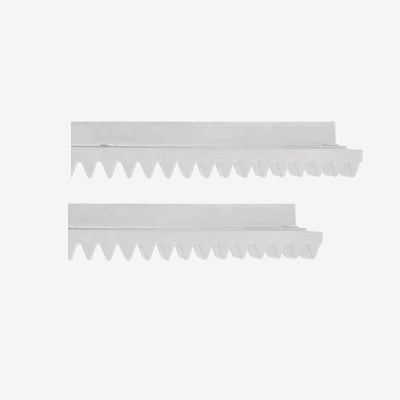 Cremallera de acero-Nylon blanca residencial 1MT ppa