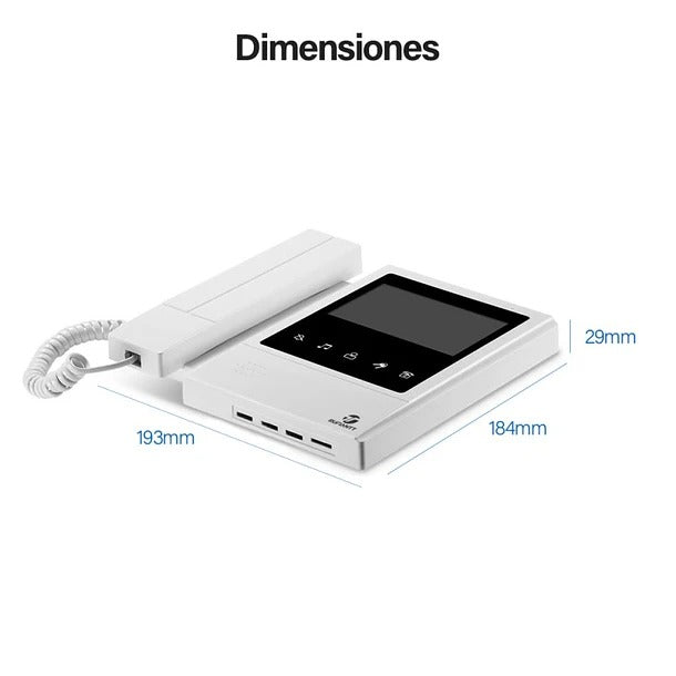 Monitor Con Teléfono Pantalla Lcd 4.3" Hd Manos Libres