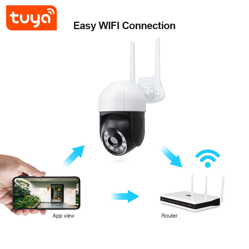 Camara wifi PTZ para exterior Tuya Smart