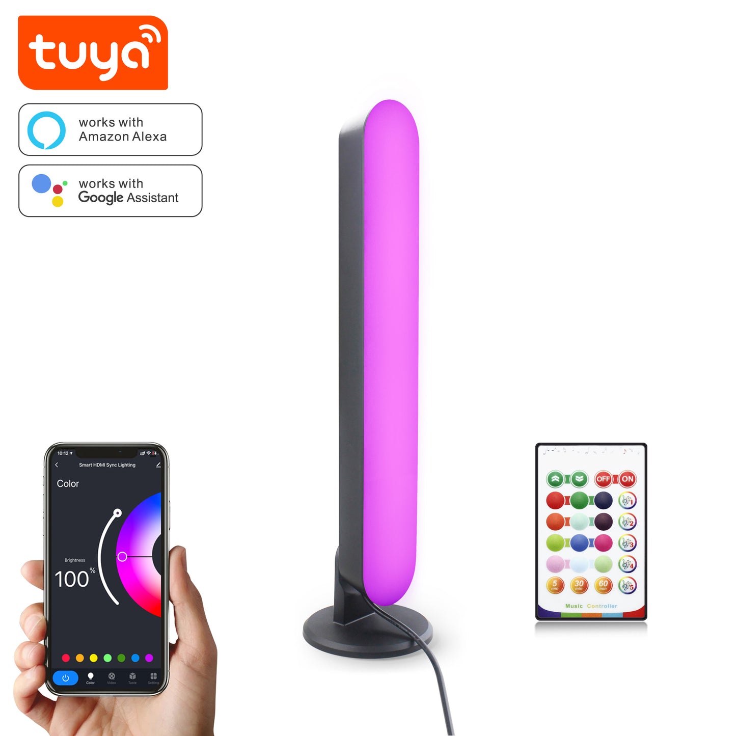 Luz LED Ambiente Inteligente Wifi Tuya Smart