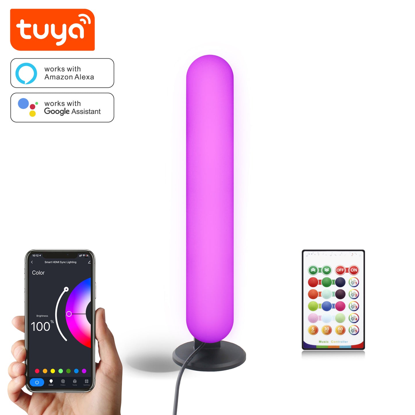 Luz LED Ambiente Inteligente Wifi Tuya Smart