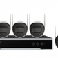 KIT IP HD 4 Canales Inalambrico Con Audio Hikvision