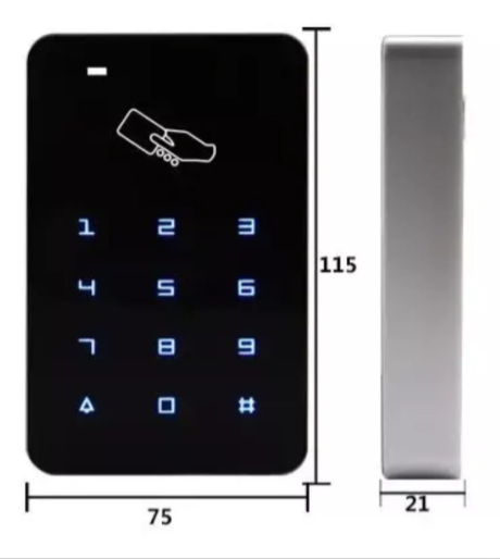 Teclado Control Acceso Rfid Em Id Card 125 Khz /486