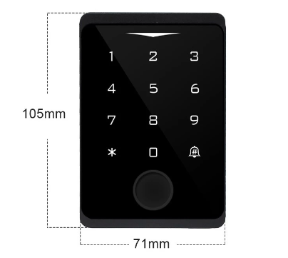 Teclado de Control de acceso Wifi con aplicación Tuya