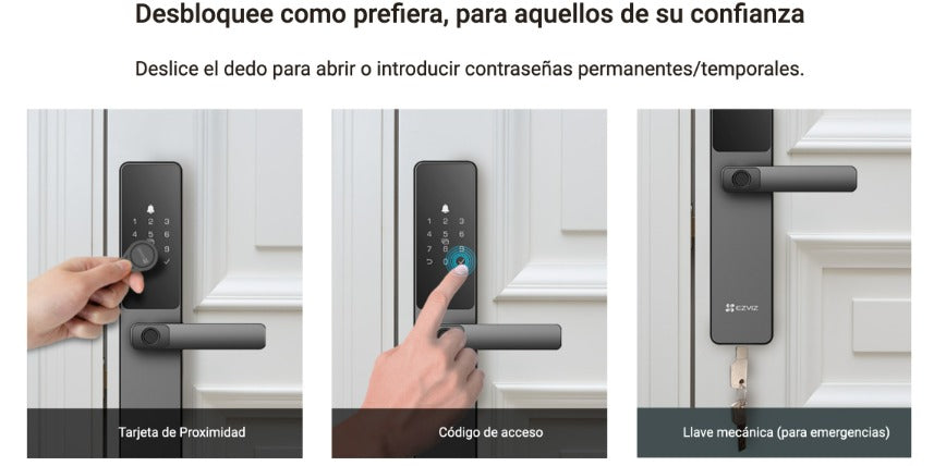 Cerradura Inteligente con Huella Dactilar DL05 WBCP,M Ezviz