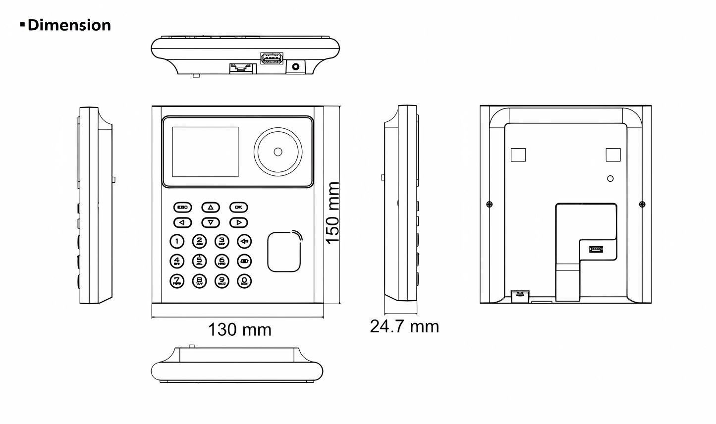 Terminal De Acceso 2MP Facial PIN Y Tarjeta DS-K1T320MWX Hikvision